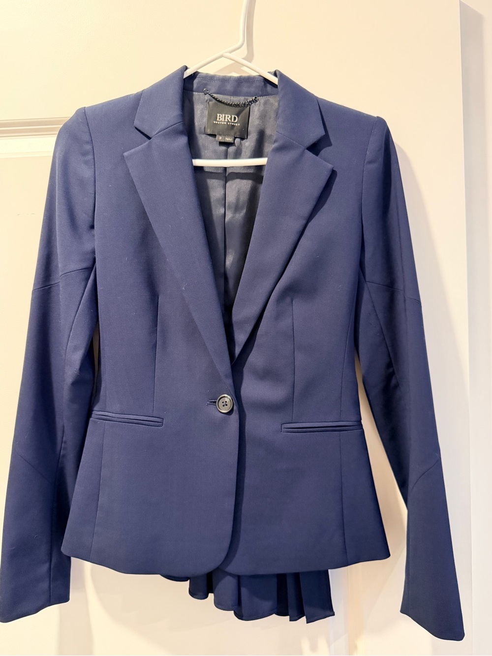 Bird by Juicy Couture Navy Single-Button Blazer